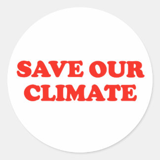 Save Our Climate Classic Round Sticker