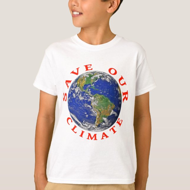 Save Our Climate with Earth T-Shirt (Front)