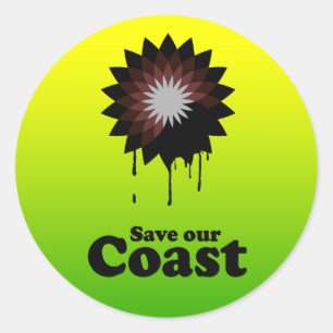 SAVE OUR COAST CLASSIC ROUND STICKER