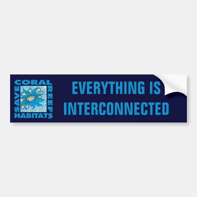 Save Our Coral Reefs Bumper Sticker (Front)
