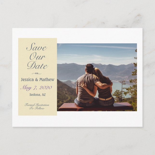 Save Our Date Announcement Postcard (Front)
