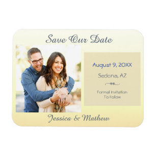 Save Our Date, DIY Photo & Info Magnet
