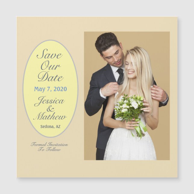 Save Our Date Magnet Card (Front)