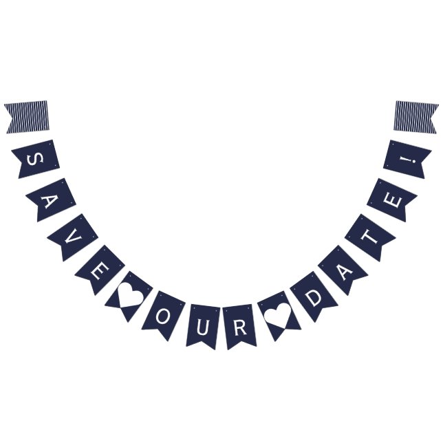 Save Our Date Nautical Bunting Photo Prop (All)