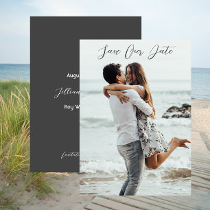 Save Our Date Photo Wedding Engagement Invitation