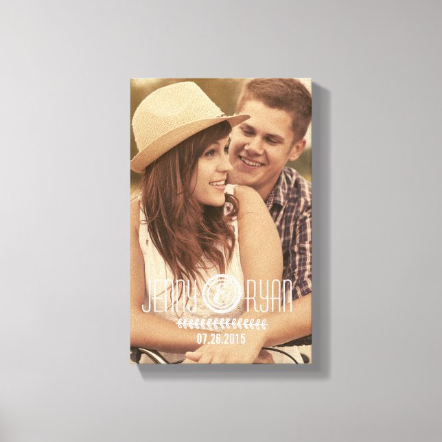 SAVE OUR DATE | SAVE THE DATE CANVAS PICTURE PRINT (Front)