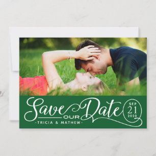 Save OUR Date Wedding Elegant Script Invitation