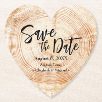 Save our date Wood grain Wedding Rustic