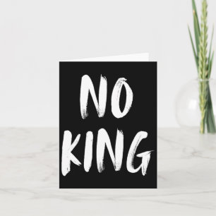 Save Our Democracy No Kings In America Statement Card