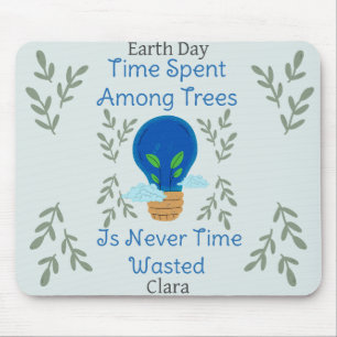 save our earth, earth day, love earth, personalize mouse pad