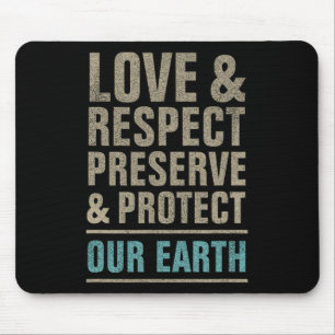 Save Our Earth Protect Nature Earth Day Mouse Pad