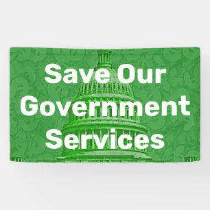 Save Our Government Services Banner