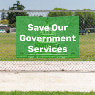 Save Our Government Services Banner