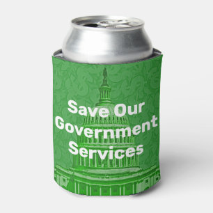 Save Our Government Services Can Cooler