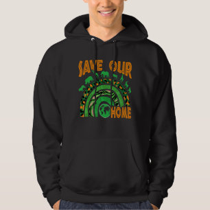 Save Our Home Animals Wildlife Conservation Earth Hoodie