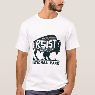 Save Our National Park Resist Buffalo Design T-Shirt