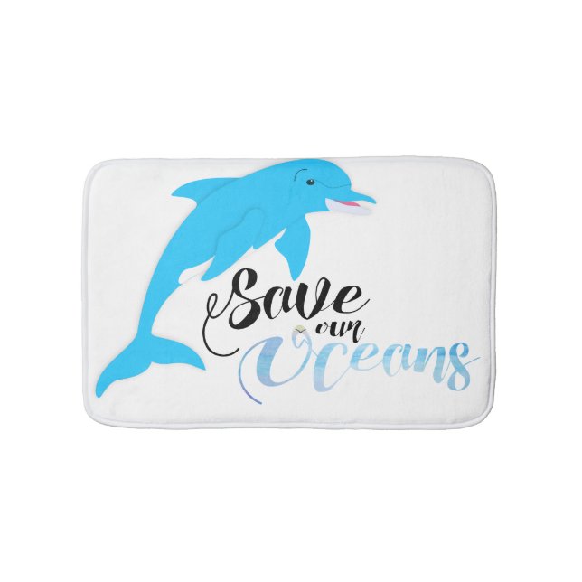 Save our Oceans Bath Mat (Front)