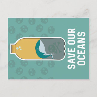 Save Our Oceans // Climate Change Awareness Holiday Postcard