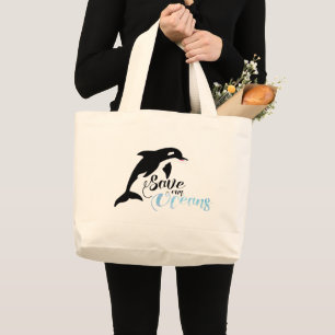Save our Oceans Large Tote Bag