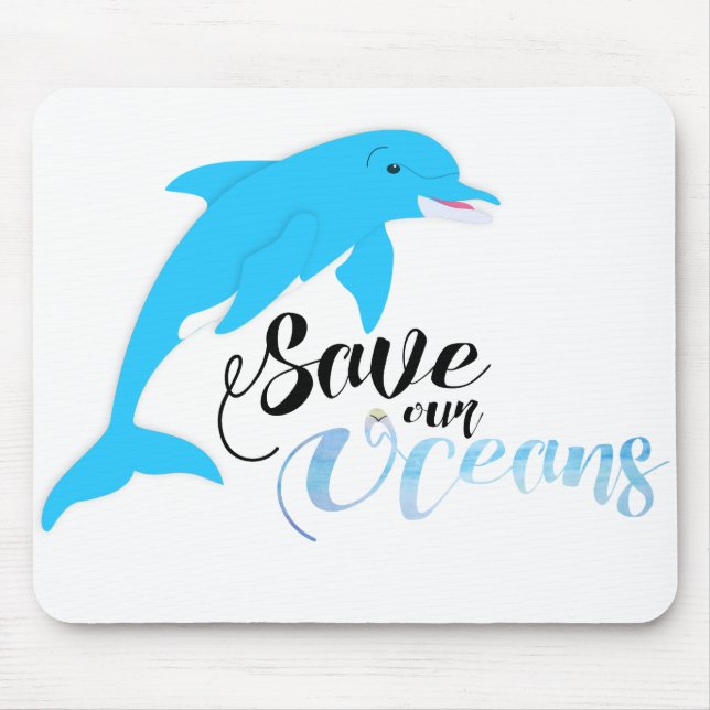 Save our Oceans Mouse Pad (Front)