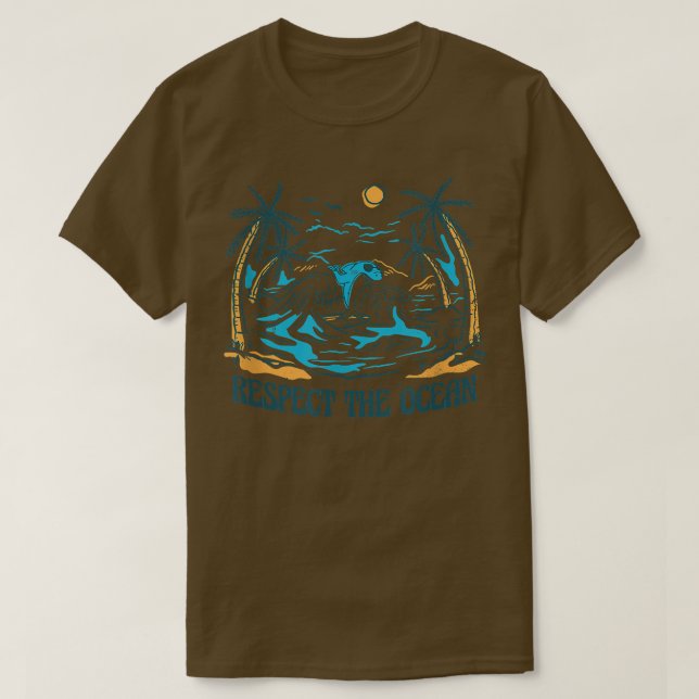 Save Our Oceans Orca Whale - Shark Ocean  T-Shirt (Design Front)