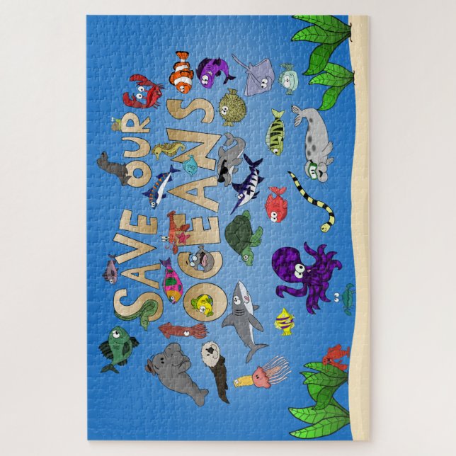 Save our Oceans puzzle (Vertical)