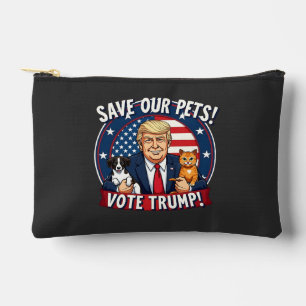 Save our Pets Vote Trump Pets For Trump Accessory Pouch