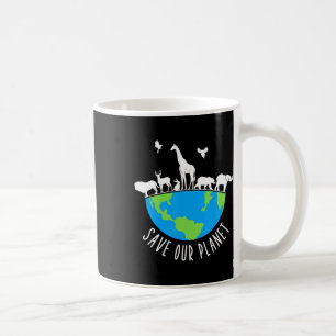 Save Our Planet Animals Conservation Earth Day Coffee Mug