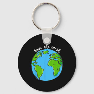 Save Our Planet Earth Day T Shirt For Kids And Adu Key Ring