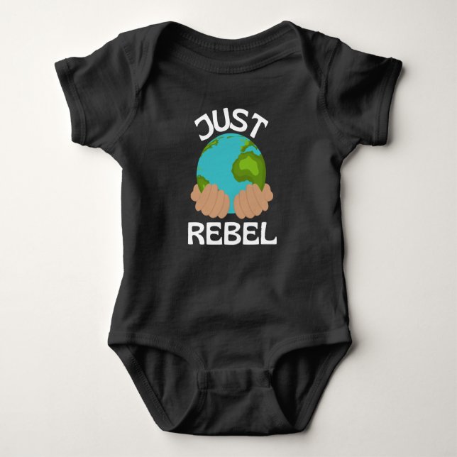 Save Our Planet Extinction Rebellion Climate Care Baby Bodysuit (Front)