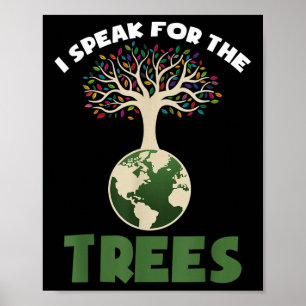 Save Our Planet For Environmental Protection Trees Poster