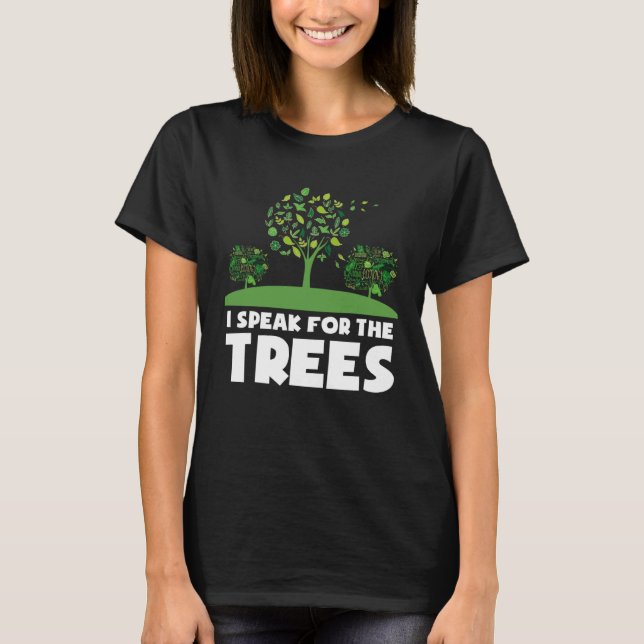 Save our planet for environmental protection trees T-Shirt (Front)