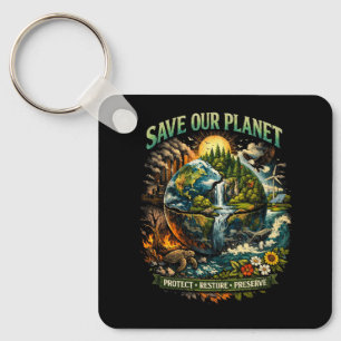 Save Our Planet Key Ring
