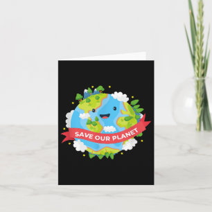 Save Our Planet Mother Earth Environmental Protect Card
