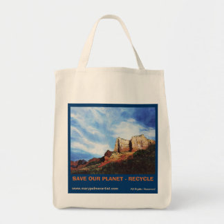 SAVE OUR PLANET - RECYCLE Grocery Tote Bag