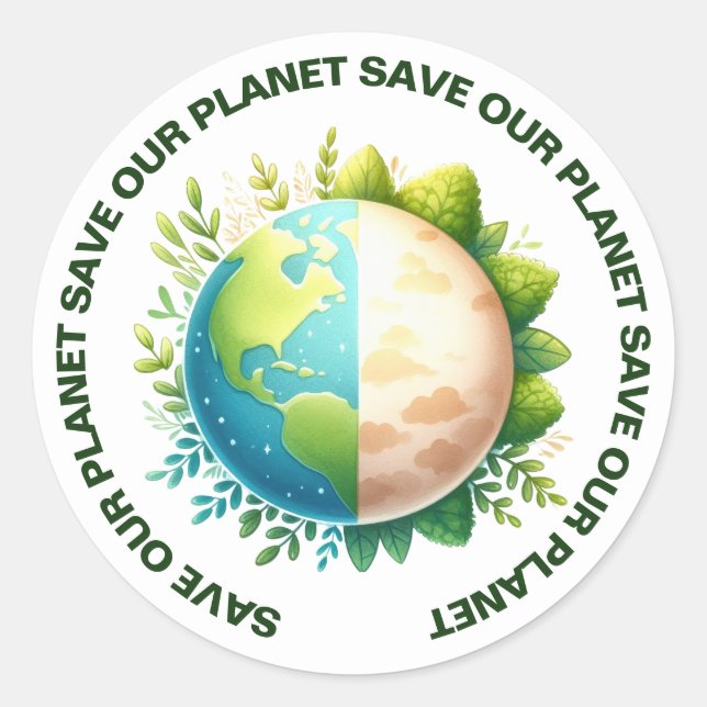 Save Our Planet Stickers  (Front)