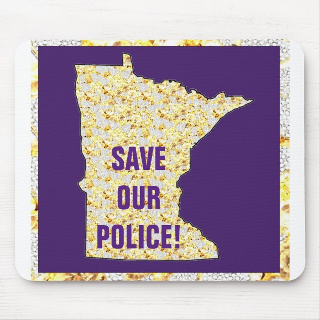 SAVE OUR POLICE MOUSE PAD (Front)