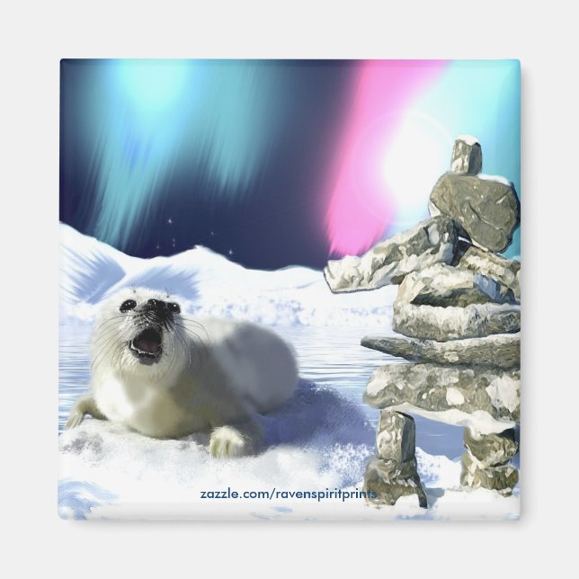 Save Our Seals! Harp Seal Magnets (Front)