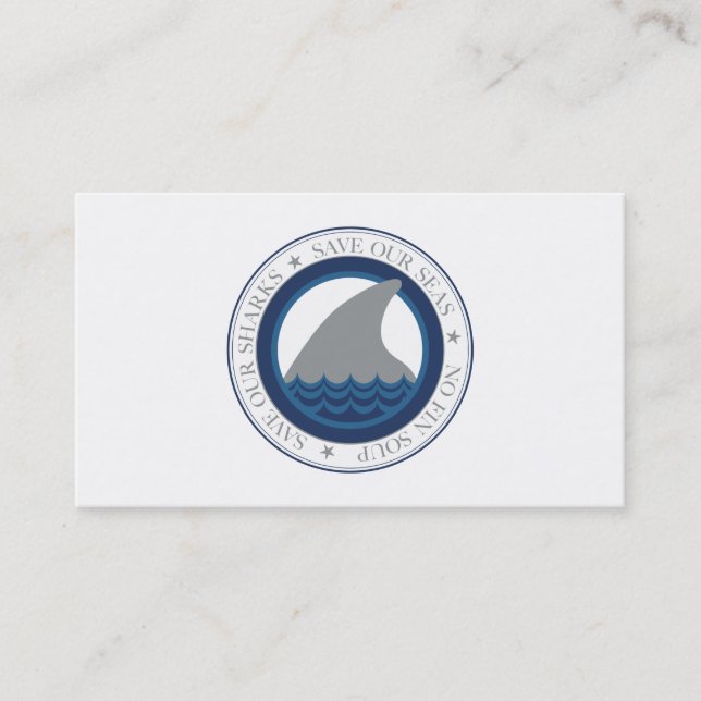 save our sharks business card (Front)
