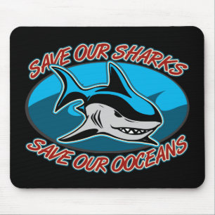 Save Our Sharks Mouse Pad