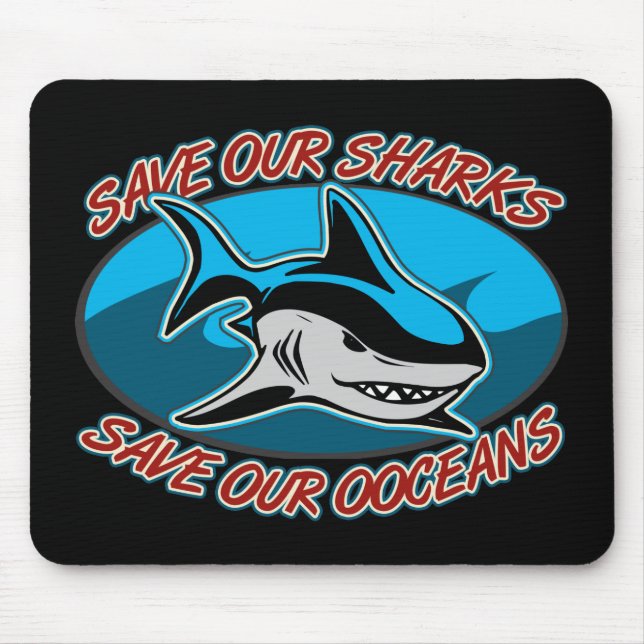 Save Our Sharks Mouse Pad (Front)