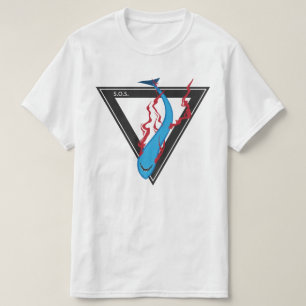 save our sharks SOS triangle T-Shirt