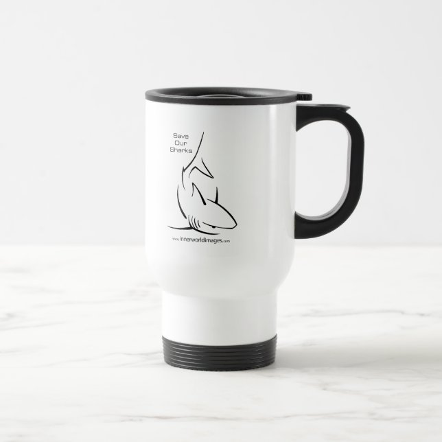 Save Our Sharks Travel Mug (Right)