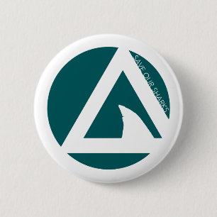 save our sharks tricircles 6 cm round badge