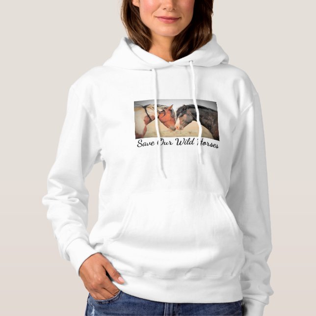 Save Our Wild Horses Hoodie (Front)