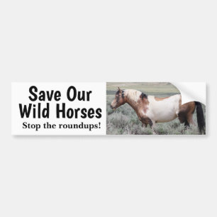 Save Our Wild Horses Traveler  Bumper Sticker