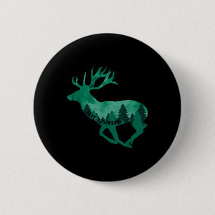 Save Our Woods Environmental Protection Deer Natur 6 Cm Round Badge
