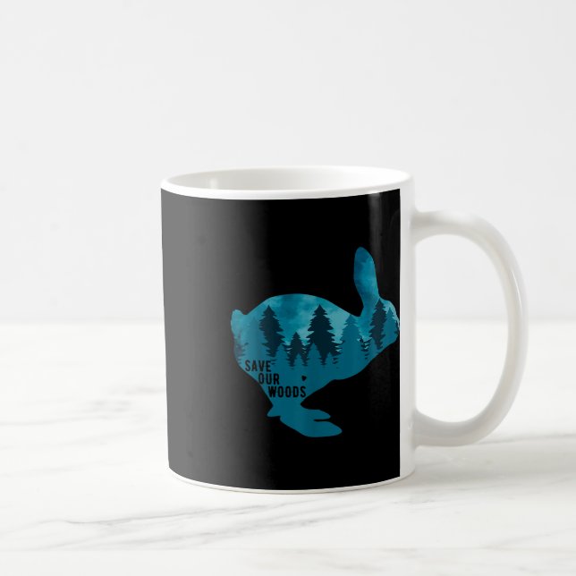 Save Our Woods Environmental Protection Rabbit Nat Coffee Mug (Right)