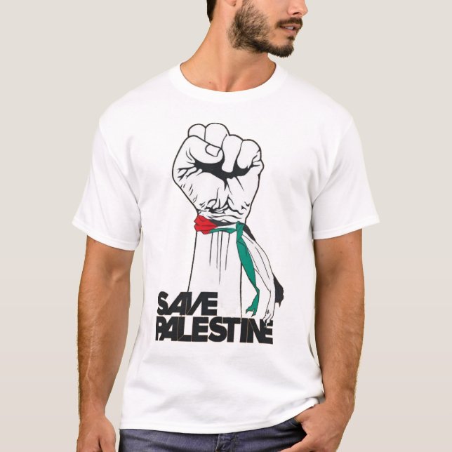 Save Palestine, Support Palestine Fist Shirt (Front)