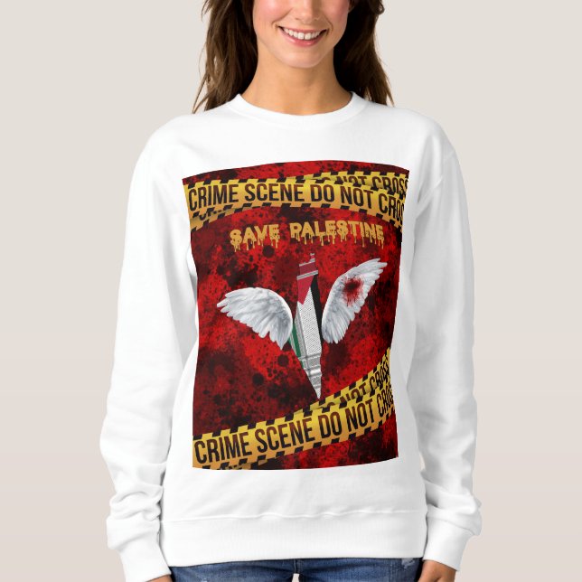 Save Palestine Sweatshirts, Free Palestine  Sweatshirt (Front)